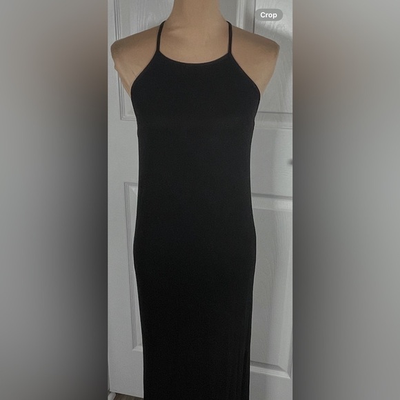 Excuse me, I have to go be Awesome ~Elegant Black Maxi Dress Small - Picture 5 of 7